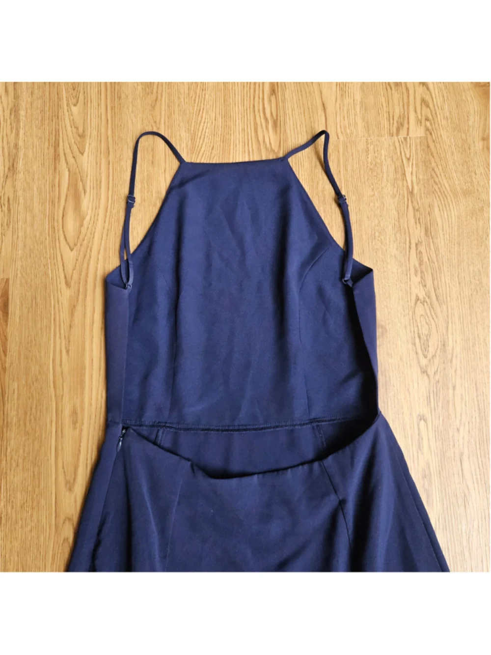 NBD Revolve Navy Black Lace Panel Open Back Maxi Dress Womens Medium Night Out